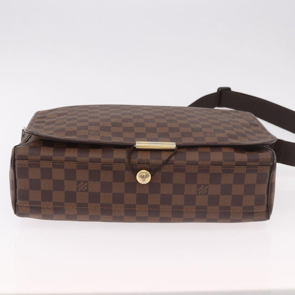 LOUIS VUITTON Damier Ebene Bastille Shoulder Bag N45258 LV Auth 188400