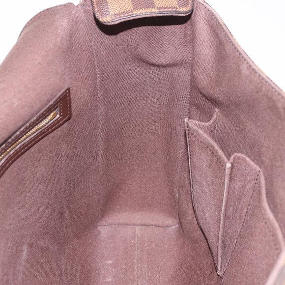LOUIS VUITTON Damier Ebene Bastille Shoulder Bag N45258 LV Auth 188400