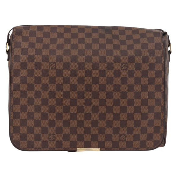 LOUIS VUITTON Damier Ebene Bastille Shoulder Bag N45258 LV Auth 188400