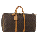 LOUIS VUITTON Monogram Keepall 55 Boston Bag M41424 LV Auth 188403V-1