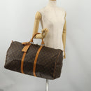 LOUIS VUITTON Monogram Keepall 55 Boston Bag M41424 LV Auth 188403V-22