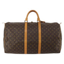 LOUIS VUITTON Monogram Keepall 55 Boston Bag M41424 LV Auth 188403V-2