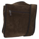 Miu Miu Shoulder Bag Suede Brown Auth 188406-1