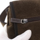 Miu Miu Shoulder Bag Suede Brown Auth 188406-9