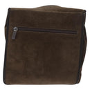Miu Miu Shoulder Bag Suede Brown Auth 188406-13
