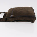 Miu Miu Shoulder Bag Suede Brown Auth 188406-4
