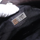LOEWE Anagram Shoulder Bag Suede Brown Silver Auth 188410A-10