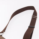 LOEWE Anagram Shoulder Bag Suede Brown Silver Auth 188410A-8