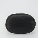 BOTTEGA VENETA INTRECCIATO Shoulder Bag Leather Black Auth 188414-9