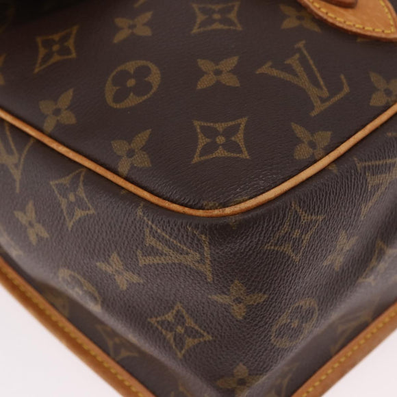 LOUIS VUITTON Monogram Gibeciere GM Shoulder Bag M42246 LV Auth 188421