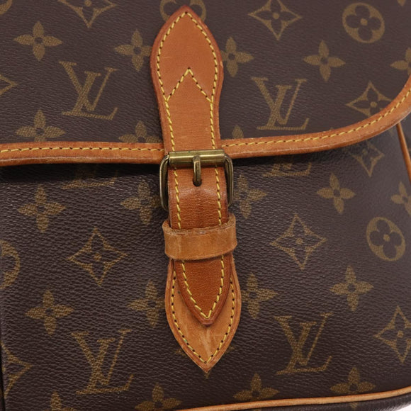 LOUIS VUITTON Monogram Gibeciere GM Shoulder Bag M42246 LV Auth 188421