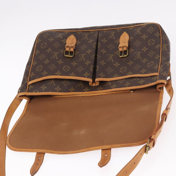 LOUIS VUITTON Monogram Gibeciere GM Shoulder Bag M42246 LV Auth 188421