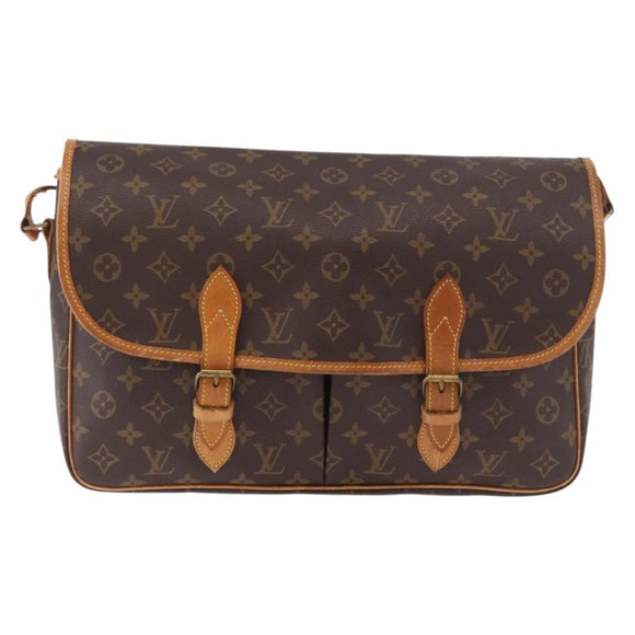 LOUIS VUITTON Monogram Gibeciere GM Shoulder Bag M42246 LV Auth 188421