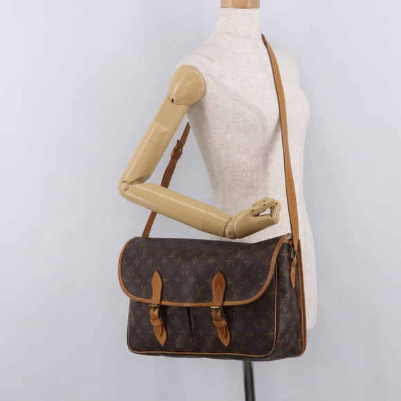 LOUIS VUITTON Monogram Gibeciere GM Shoulder Bag M42246 LV Auth 188421
