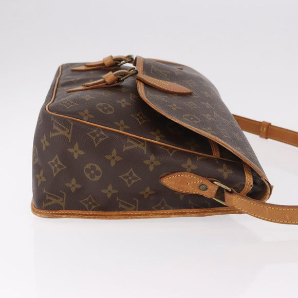 LOUIS VUITTON Monogram Gibeciere GM Shoulder Bag M42246 LV Auth 188421