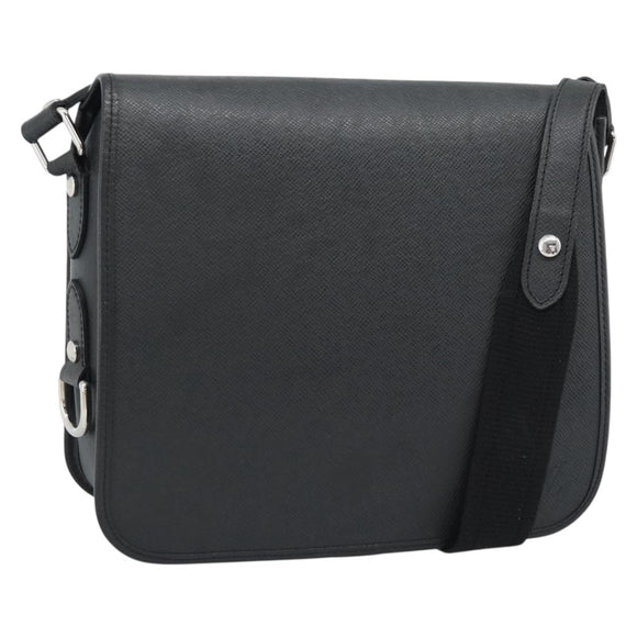LOUIS VUITTON Taiga Andrei Shoulder Bag Ardoise M32482 LV Auth 188427V