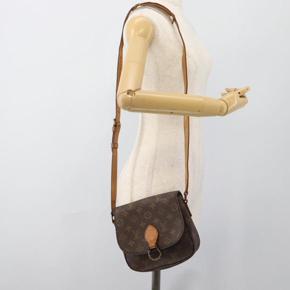 LOUIS VUITTON Monogram Saint Cloud MM Shoulder Bag M51243 LV Auth 188428