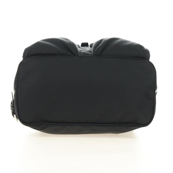 PRADA Backpack Nylon Black Silver 1BZ005 Auth 188429SAV