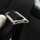 PRADA Backpack Nylon Black Silver 1BZ005 Auth 188429SAV-22