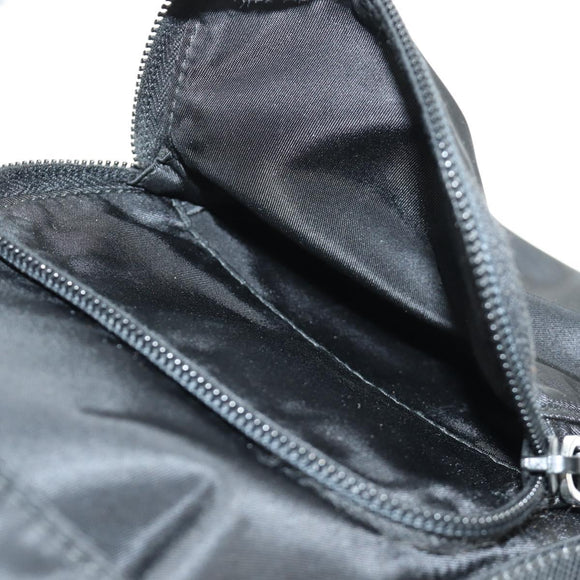 PRADA Backpack Nylon Black Silver 1BZ005 Auth 188429SAV