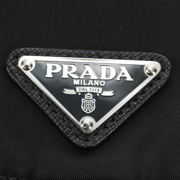 PRADA Backpack Nylon Black Silver 1BZ005 Auth 188429SAV