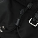 PRADA Backpack Nylon Black Silver 1BZ005 Auth 188429SAV-28