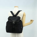 PRADA Backpack Nylon Black Silver 1BZ005 Auth 188429SAV-34