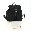PRADA Backpack Nylon Black Silver 1BZ005 Auth 188429SAV-12