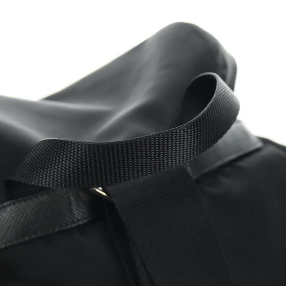 PRADA Backpack Nylon Black Silver 1BZ005 Auth 188429SAV