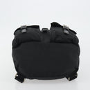 PRADA Backpack Nylon Black Silver Auth 188430-5