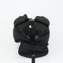 PRADA Backpack Nylon Black Silver Auth 188430-21