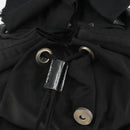 PRADA Backpack Nylon Black Silver Auth 188430-22