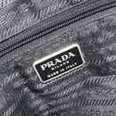 PRADA Backpack Nylon Black Silver Auth 188430-23