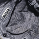 PRADA Backpack Nylon Black Silver Auth 188430-11