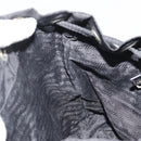 PRADA Backpack Nylon Black Silver Auth 188430-25