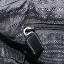 PRADA Backpack Nylon Black Silver Auth 188430-26