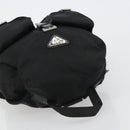 PRADA Backpack Nylon Black Silver Auth 188430-6