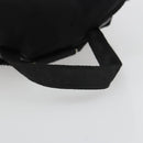 PRADA Backpack Nylon Black Silver Auth 188430-7