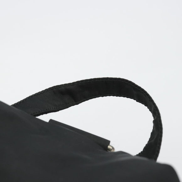 PRADA Backpack Nylon Black Silver Auth 188430