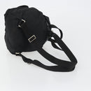 PRADA Backpack Nylon Black Silver Auth 188430-8