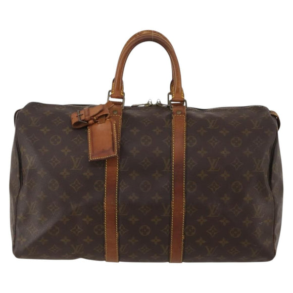 LOUIS VUITTON Monogram Keepall 45 Boston Bag M41428 LV Auth 188431