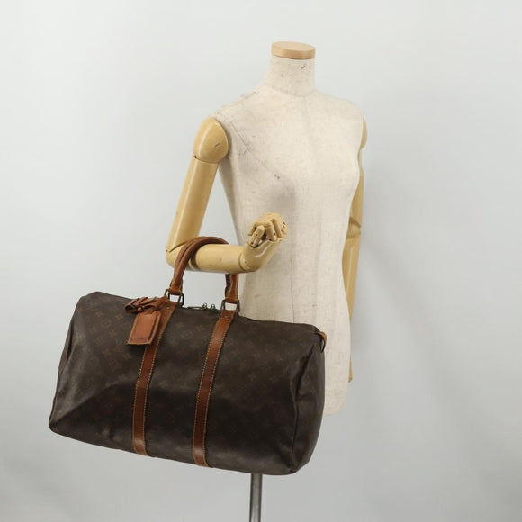 LOUIS VUITTON Monogram Keepall 45 Boston Bag M41428 LV Auth 188431