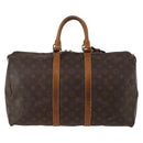 LOUIS VUITTON Monogram Keepall 45 Boston Bag M41428 LV Auth 188431-2