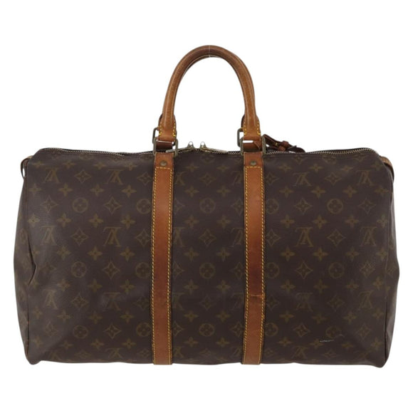 LOUIS VUITTON Monogram Keepall 45 Boston Bag M41428 LV Auth 188431