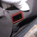 FENDI Zucca Canvas Boston Bag Black Brown Auth 188433-17