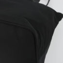 PRADA Hand Bag Nylon Black Silver Auth 188434-9