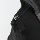 PRADA Hand Bag Nylon Black Silver Auth 188434-18