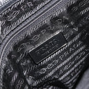 PRADA Hand Bag Nylon Black Silver Auth 188434-19