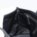 PRADA Hand Bag Nylon Black Silver Auth 188434-21