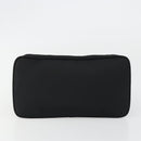 PRADA Hand Bag Nylon Black Silver Auth 188434-5